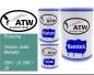 Preview: Porsche, Ocean Jade Metallic, 25H / J3 25K / J3: 500ml Lackdose + 500ml Klarlack + 250ml Härter - Set, von ATW Autoteile West.